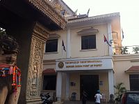 Poipet - budova, kde získáte kambodžké vízum