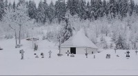 Malá Úpa - hřbitov v zimě