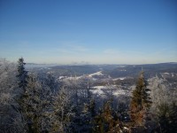 zimní panorama ze Štěpánky