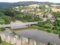Český Šternberk - pohled z hradeb