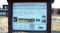 Meteorologická stanice - informační  tabule