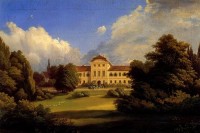 Obraz zámku od Amalie Mánesové