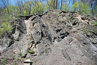 Výchozy uhlí na Landeku