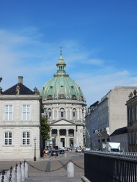 Kodaň - Mramorový kostel od Amalienborgu