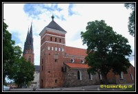 Švédsko - Uppsala, románský kostel sv. Trojice