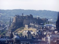 Edinburgh - Hrad z Artušova sedla