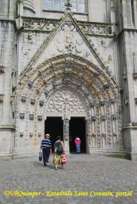 Quimper - Katedrála Saint Corentin, portál