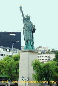 Paris - Socha Svobody na ostrově Cygnes