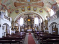 Bozkov - Interiér kostela Navštívení Panny Marie