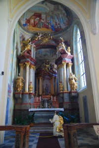 Boční oltář v sedlecké katedrále
