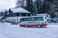 Skibus v provozu