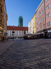 Olomouc – Sluneční hodiny, radnice, Horní náměstí