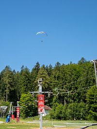Paraglider z Bukové hory