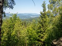 A výhled směrem na Králický Sněžník
