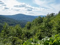 Ze serpentiny pod Videlským křížem