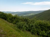 Údolí Bělé od silnice nad Francouzovým oknem