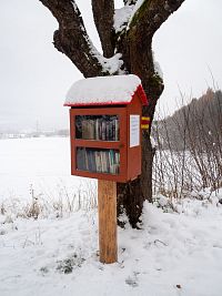 Knihobudka Pod Třešní u Liščí hájovny