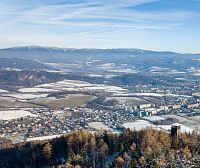 Šumperk a hlavní hřebeny Hrubého Jeseníku