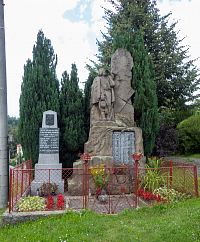 Bystřec – Pomníky světových válek