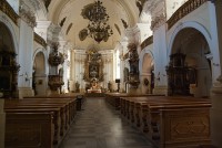 Interiér kostela Archanděla Michaela