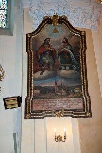 Obraz s obrazem kostela