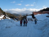 Masy sněhu v Petříkově