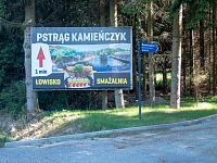 Billboard na cestě z Międzylesie