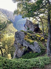 Pár horolezců v akci