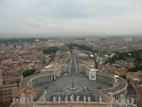 Výhled z kupole sv. Petra