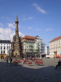 Olomouc - Horní náměstí - sloup Nejsvětější Trojice - památka chráněná UNESCO