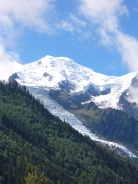 pohled na masiv Mont Blanc