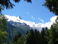 pohled na masiv Mont Blanc