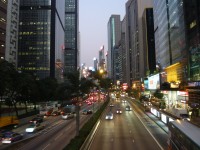 podvečerní Hong Kong