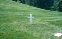Jediný kříž na Arlingtonském hřbitově