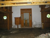 Interiér kaple-nyní v rekonstrukci