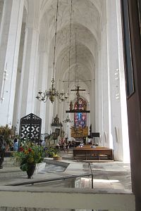 Gdaňsk - interiér baziliky Nanebevzetí Panny Marie