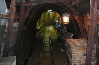 Ukázka důlní výztuže