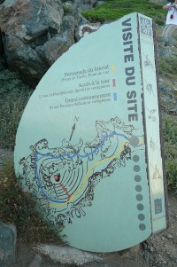 Mapka mysu Parata s vyznačenými cestami