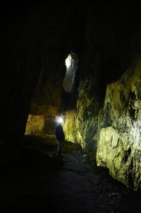 Část jeskyně s ponory Sloupského potoka