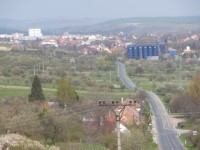 Pohled z rozhledny do obce Javorník