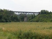 Louka-železniční viadukt 209m.dlouhý a 20m.vysoký