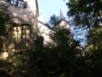 Zadní část hradu