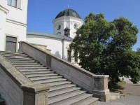 Křtiny-schodiště do kostela