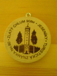 turistická známka zlatý chlum č. 80