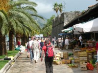 Trhovisko v Kotore.