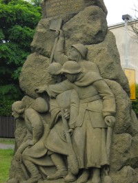 detail pomníku m. Jana Husa