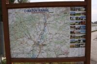 Mapa Baťův kanál