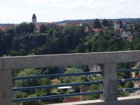 Pohled z mostu na Bechyni