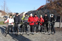 Silvestrovská vyjížďka 2012 po cyklostezce do Morkovic
