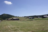 Pohled od Hnojového domu k hoře Bukovec